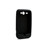 System-S Schwarze Silikon Skin Hülle Case für HTC Wildfire