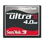 Sandisk 4GB ULTRA II Compact Flash (SDCFH-4096, Bulk Package)