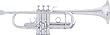 Bach AC190 Stradivarius Artisan Series C Trumpet AC190S Silver