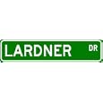 LARDNER Street Sign ~ Personalized Family Lastname Sign ~ Gameroom, Basement, Garage Sign Novelty** METAL ALUMINUM