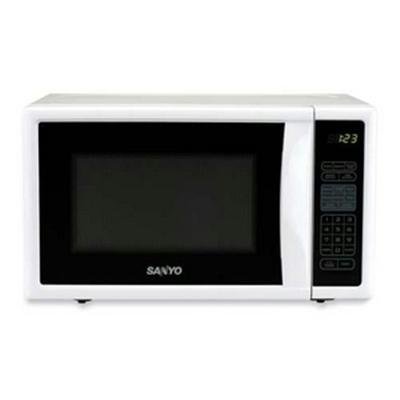 New Sanyo Consumer Sanyo Ems2588w Microwave Oven Single-800w-White 0.70 Ft? Minute Timer Countertop