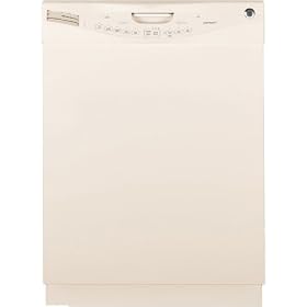 GE Bisque Full Console 24 Inch Dishwasher GLD5600NCC by 