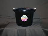 Flat Side Bucket, 8 Qt Black