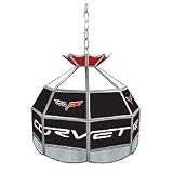 Corvette C6 Stained Glass Tiffany Lamp - 16 inch diameter