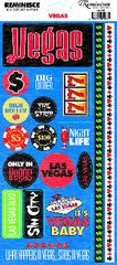 Reminisce Signature Series Travel Stickers-Vegas 