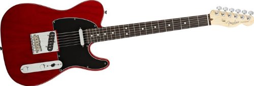 Fender American Standard Telecaster? with Rosewood Fretboard and Deluxe Hardshell Case - Transparent Crimson Red