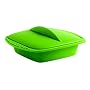 Orka A68908 Silicone Square Steam Cooker, Green