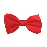 Solid Crimson Red Bowtie