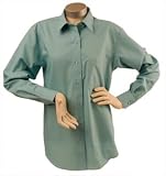 Foxcroft Wrinkle Free Solid Shirt, Basic Fit, Grotto Blue, Misses Sizes 4-18
