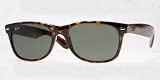 RAY BAN 2132 NEW WAYFARER 902L TORTOISE PLASTIC SUNGLASSES by