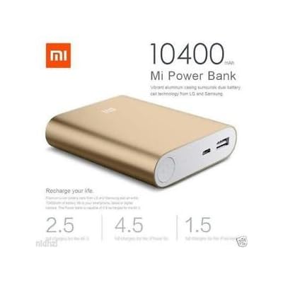 Mi 10400mAh Power Bank (Worth FREE Mobile Charging Cable + Led Light worth Rs 249 &amp; 3months Replacement Warranty