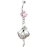 Multi Cubic Zirconia Ballerina Belly Ring 3112yojeYhL._SL160_ Multi Cubic Zirconia Ballerina Belly Ring