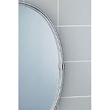 IMAGE OF Valsan 63701ES Carlton Oval Mirror With Frame In Satin Nickel
