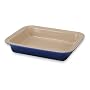 Le Creuset Stoneware 10-1/2-by-13-1/4-Inch Deep Dish Baker, Cobalt Blue