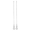 14K White Gold 0.05 ct. Diamond Threader Earrings