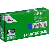 Fujifilm Fujichrome Velvia 50 (RVP) - Color slide film - 120 (6 cm) - ISO 50 - 5 rolls by 