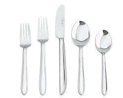 J.A. Henckels Premiere Series Danube 45-Piece Flatware Set Plus Hostess Set, Service for 8
