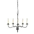 Royce Black 5-Light Chandelier
