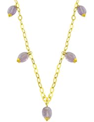 6.5 Carats Amethyst 14 Karat Yellow Gold Necklace (16 inch)