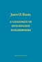 Catalogue of Renaissance Philosophers