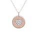 Jewelry : Duragold 14k Rose Gold Organic Diamond Heart Pendant Necklace, 18"