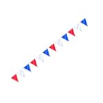 Red White and Blue Triangular Bunting...