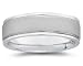7 mm Brushed Center Comfort-Fit Men's Wedding Band in 14k White Gold