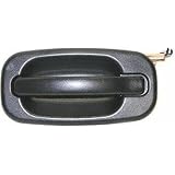 00-05 CHEVY CHEVROLET TAHOE REAR DOOR HANDLE LH (DRIVER SIDE) SUV, Outside, Black... by Parts Train