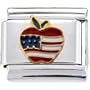 American Apple Italian Charm