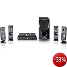 LG HX966SZ 5.1 3D Blu-ray-Heimkinosystem (HDMI, Upscaler 1080p, DLNA, WLAN-Ready, Apple iPod-Anschluss, 1100 Watt, USB 2.0) schwarz