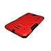 [iRhino] TM Black-RED Heavy Duty Rugged Impact Dual Layer Hybrid Case Cover with Build in Kickstand Protective Case Cover for Samsung Galaxy Tab 4 7 inch T230 Tablet case Cover