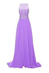 A-line Backless  Sequined Halter Sleeveless Chiffon Corset   Waistline Evening Dress/Prom Dress/Party Dress  with a Court Train  With Rhinestones