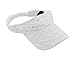 Glitter Sequin Visor for Ladies, White ,One Size