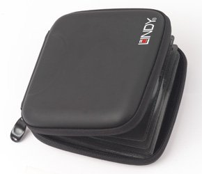 Childrens Toyshop  Electronics : LINDY DVD/CD Hardcover Wallet for 32 Discs