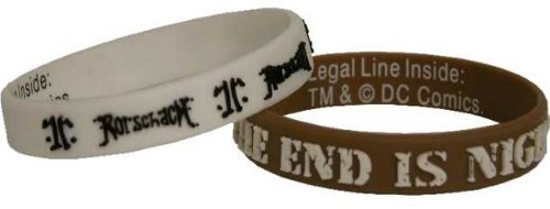  Watchmen Rorschach End is Nigh Rubber Bracelet Set 11118