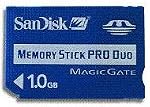 SanDisk Memory Stick PRO Duo 1GB SDMSPD-1024-J60