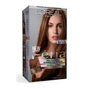 Feria Hair Color on Loreal Feria Hair Color Gel  59 Rich Golden Brown  Hot Toffee   Warmer