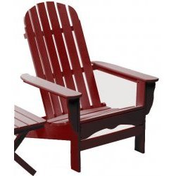 Seashell Adirondack Chair - Cherrywood (Cherrywood) (38.5H x 31W x 35D) by