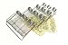 12 Bottle Chrome Drawer Spice Rack with Jars by RSVP