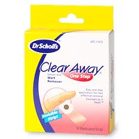 Dr. Scholl's Clear Away One Step Salicylic Acid Wart Remover Strips, 14-Count Boxes (Pack of 3)