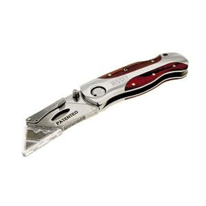 Bessey D-BKWH Quick-Change Folding Utility Knife - Wood Grain Handle by Bessey
