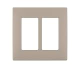 Renu Two-Gang Screwless Snap-On Wallplate, REWP2