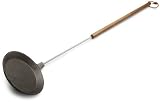 Rome's #1024 Family Campfire 6 Inch Cast Iron Skillet with Steel and Wood Handle