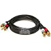 PTC 12FT Premium GOLD Series Dual RCA M/M Cables