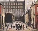 Street Scene art print by L.S Lowry, 50cm x 60cm