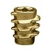 Zinc Threaded Insert, UNC Threads, HRC82 Hardness, 1/4"-20 Threads, 13mm Length, 41000 psi Tensile Strength, Made In US, Pack Of 100