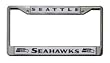 Seattle Seahawks NFL Chrome License Plate Frame