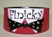 503152D Cat Dish Removeable Stainless Steel Dish with Finicky saying Small 6.5 in x 2.5 in