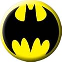 Batman Button~ Batman Logo~ Button/Pin~ Approx 1.25"