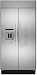 KitchenAid Architect Series II KSSC48QVS 48" Built-in Side by Side Refrigerator with 29.7 cu. ft. Capacity, Adjustable SpillClean Glass Shelves, Adjustable Gallon Door Bins, External Ice/Water Dispenser with In-Door-Ice Dispensing System, and PuR Filtration